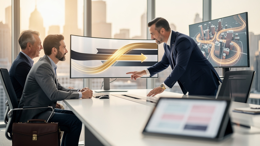 Wealth management recruiting manager presenting transition speed track record to advisor prospect