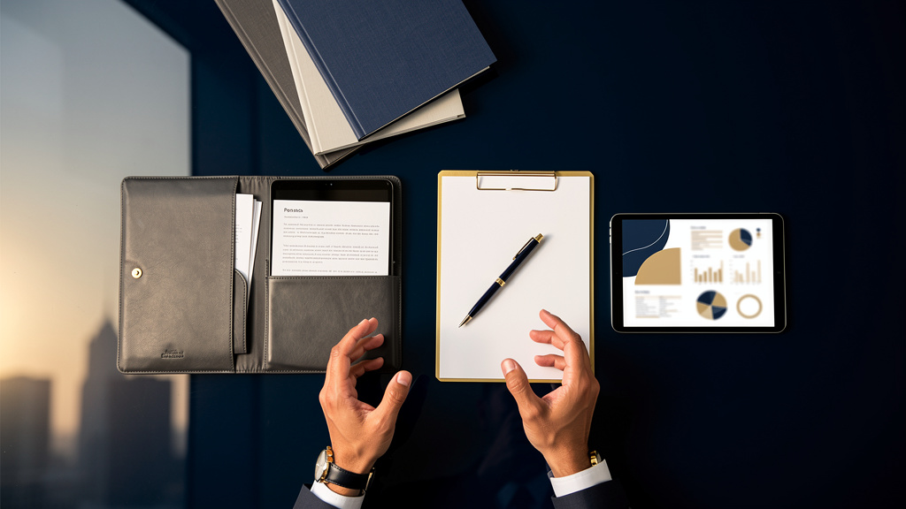 Financial advisor having a warm, focused conversation with a client couple in a professional office setting