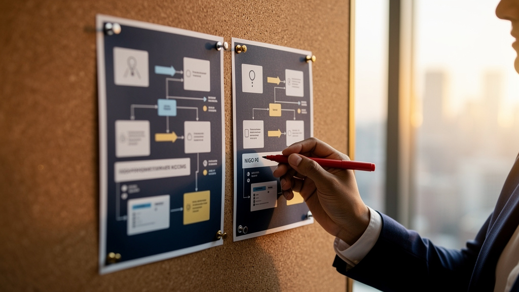 Three-stage CRM migration workflow showing extract, transform, and validate phases with data quality checkpoints