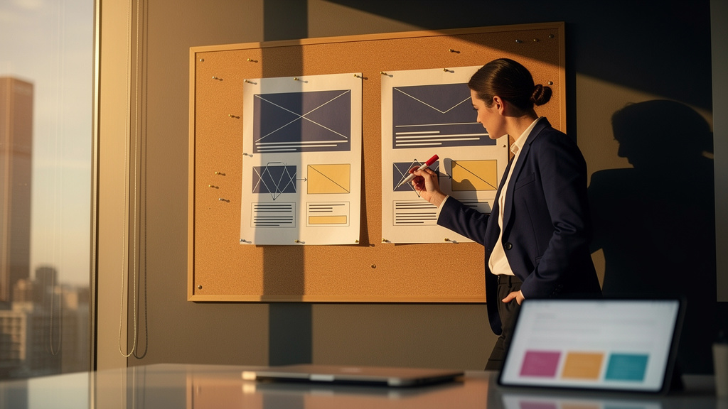 A wealth management operations director reviews an AUM retention chart on her laptop while on a call with a transitioning advisor