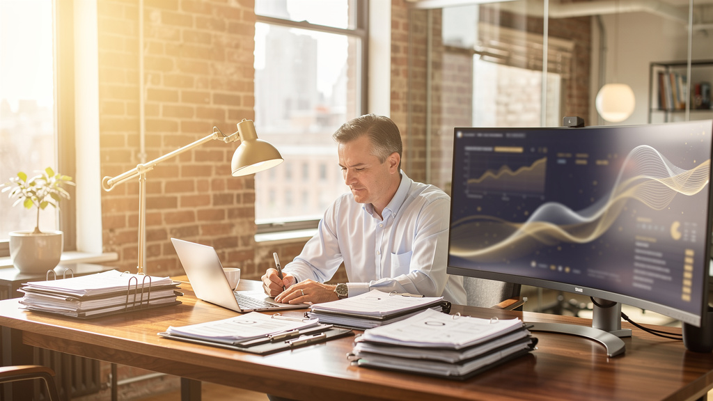 Operations analyst running a pre-submission quality check on advisor-transition paperwork