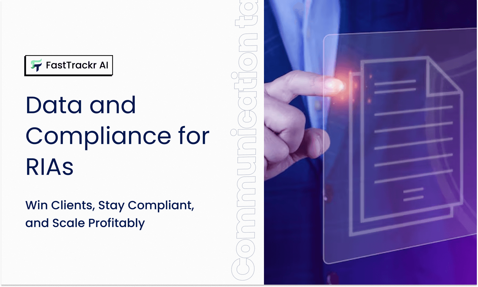Data and compliance for RIAs and wealth managers